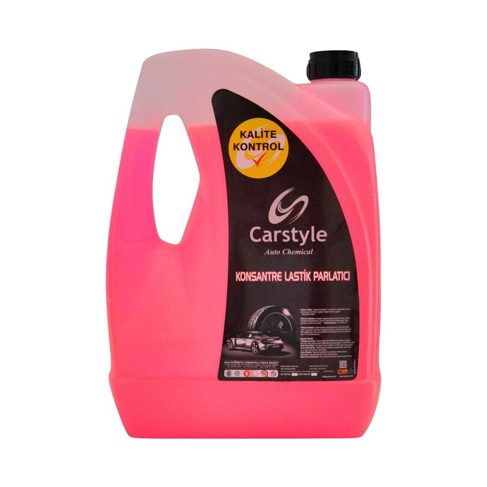 Carstyle 1. Kalite Konsantre Lastik Parlatıcı 5 Lt