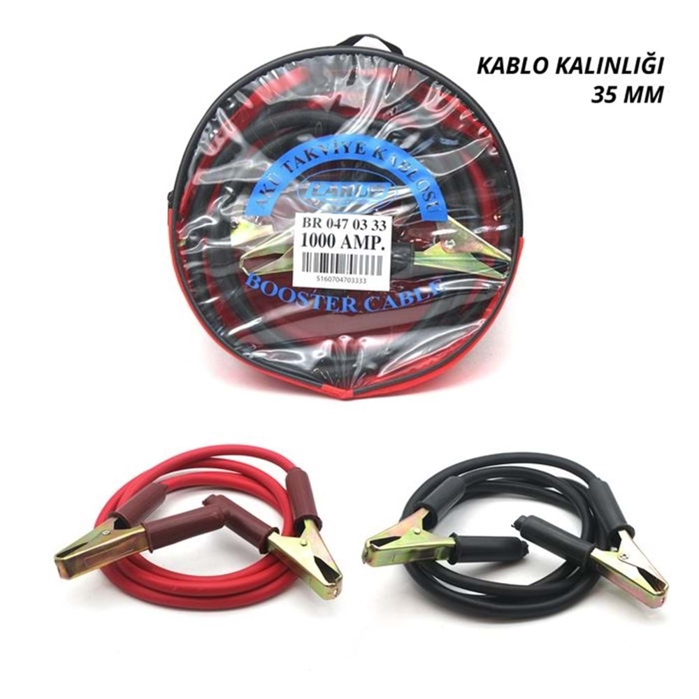 Trax Akü Takviye Kablosu 1000 Amper