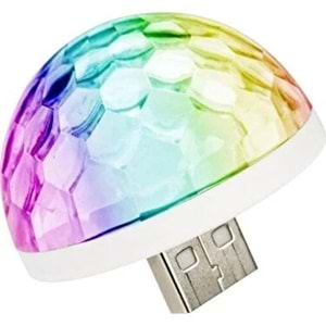 Disko Topu Led Usb Sese Duyarlı