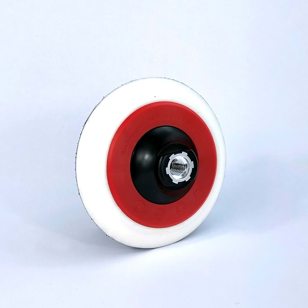 Cars Gift Rotary Polisaj Makinesi Backplate Beyaz Silikon Tabanı 15 Cm