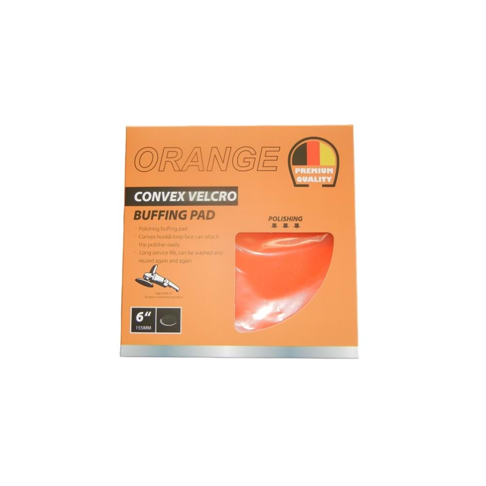 Convex Velcro Turuncu Hare Süngeri 16 Cm
