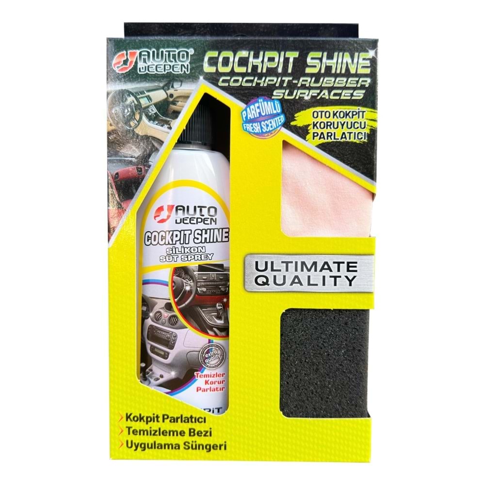 Autodeepen Silikon Kokpit Parlatıcı Süt Set 200 mL