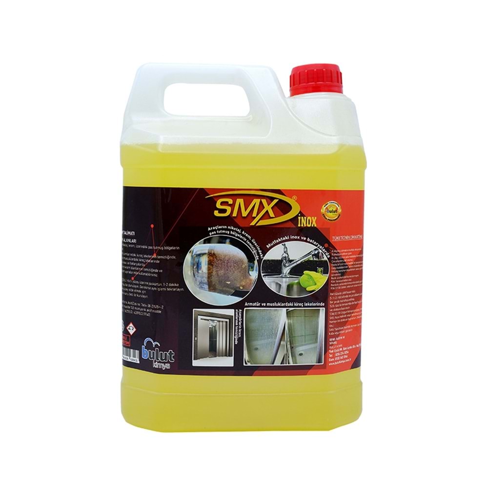 Smx Krom Nikelaj İnox Temizleyici 5 Lt
