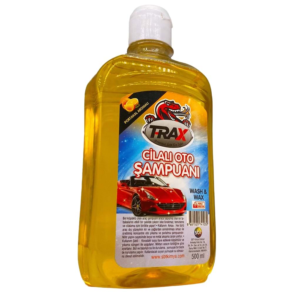 Trax Oto Şampuanı Cilalı Portakal 500 mL